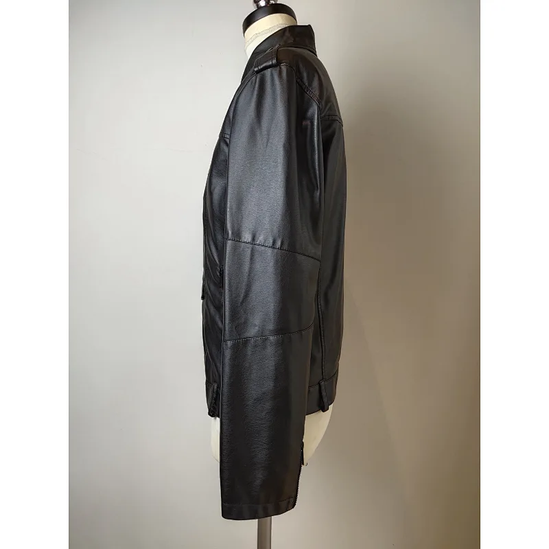 Modern style Men Waterproof PU coat