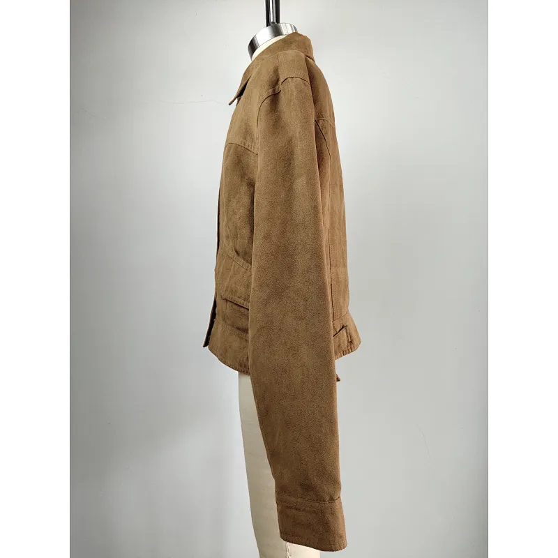 New arrival baby boys coat suede jacket