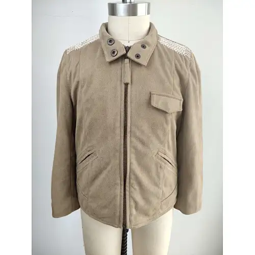Brown suede jacket for boys