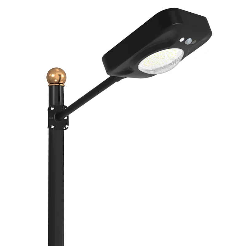 Remote Control 20W All In One Solar Street Lights,2000 Lumen High Bright PIR Motion Sensor Solar Street Light For Garden