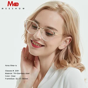 TR90 titanium alloy Glasses frame for women clear glasses transparent eyeglasses men' s myopia round glasses spectacle frame