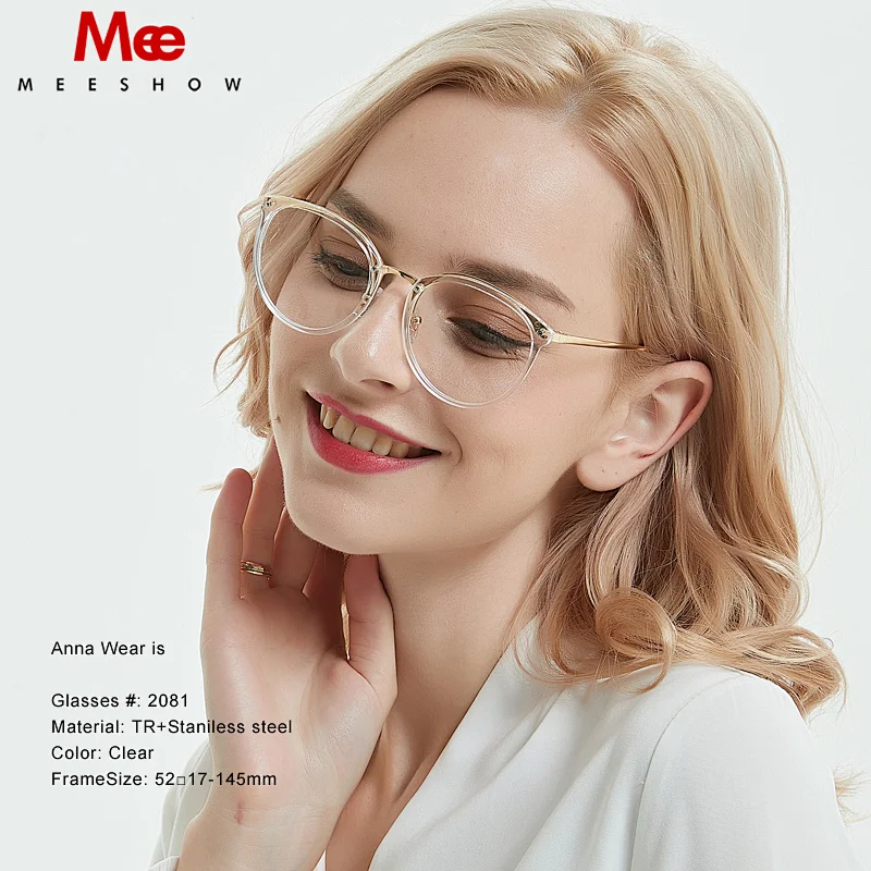 TR90 titanium alloy Glasses frame for women clear glasses transparent eyeglasses men' s myopia round glasses spectacle frame