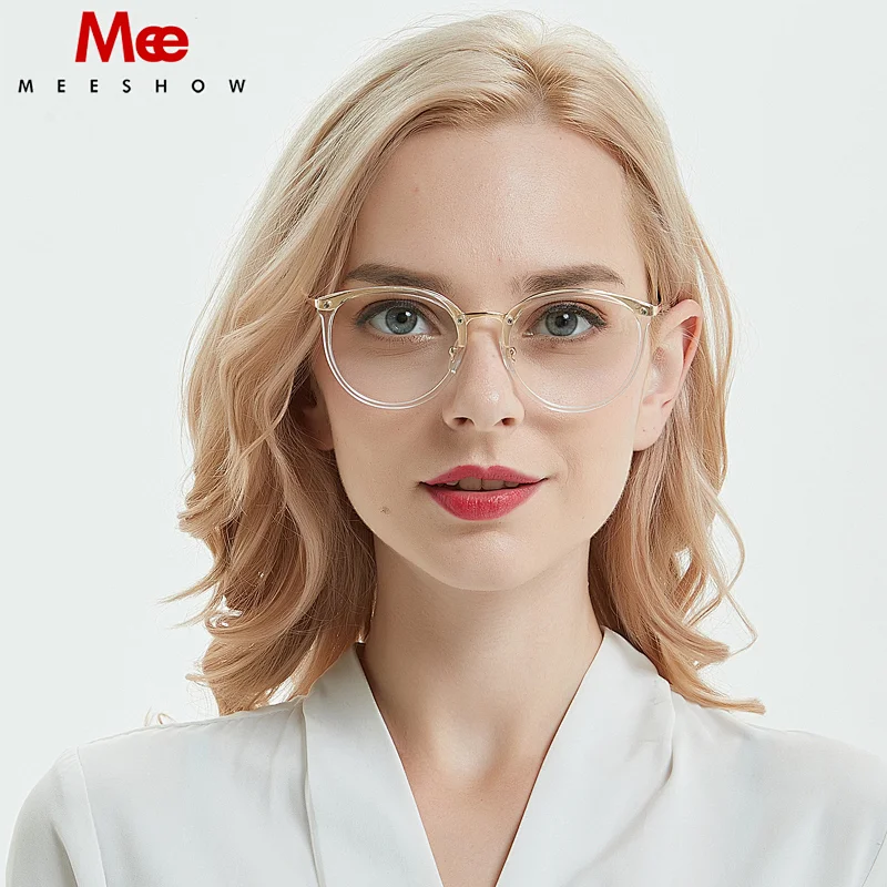 TR90 titanium alloy Glasses frame for women clear glasses transparent eyeglasses men' s myopia round glasses spectacle frame
