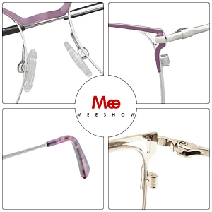 meeshow titane monture de lunettes lunettes de mode pour femmes lunettes de chat hommes myopie cadre optique Europe lunettes de prescription