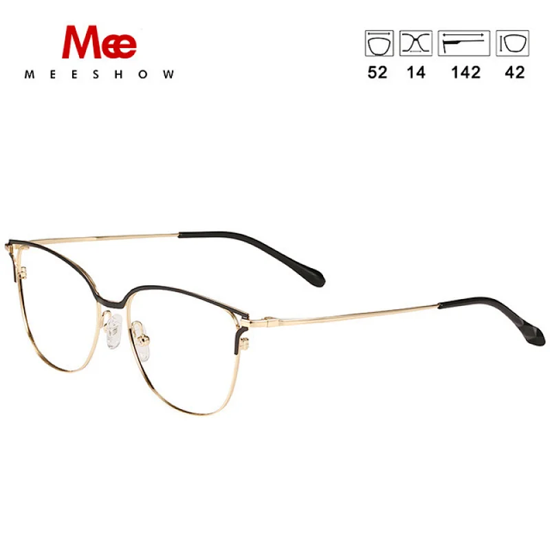 meeshow titane monture de lunettes lunettes de mode pour femmes lunettes de chat hommes myopie cadre optique Europe lunettes de prescription