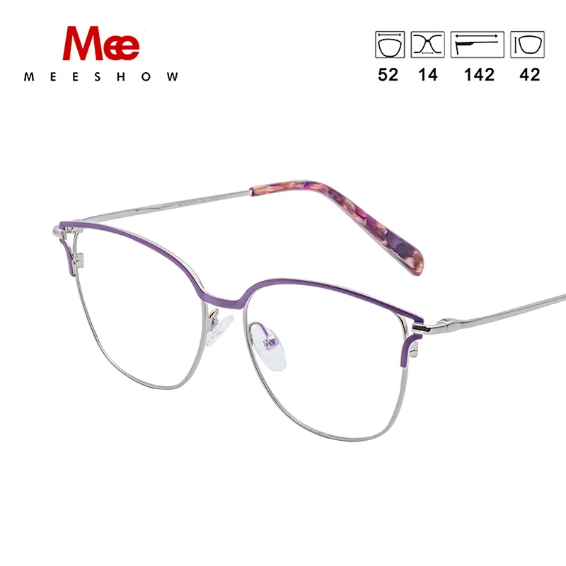 Meeshow титановые очки оправы женские модные очки кошачьи очки мужчины близорукость оптическая оправа Европа очки по рецепту