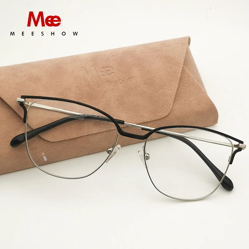 meeshow titane monture de lunettes lunettes de mode pour femmes lunettes de chat hommes myopie cadre optique Europe lunettes de prescription