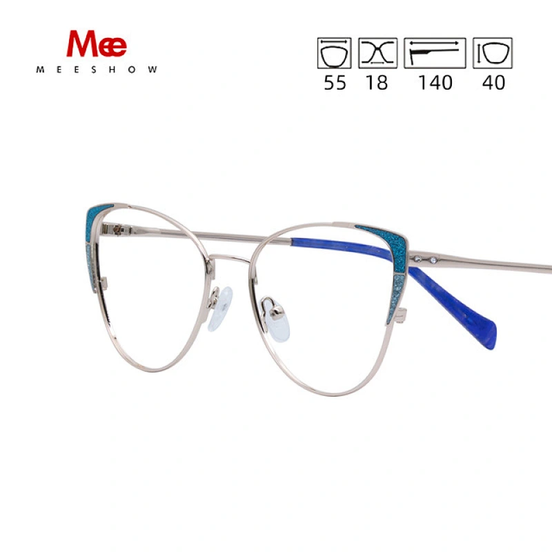 MEESHOW Brille Rahmen Männer Frauen neue Frau Cat Eye Brille Frau Myopie Optische Rahmen Clear Spectacles Computer Brille 6934