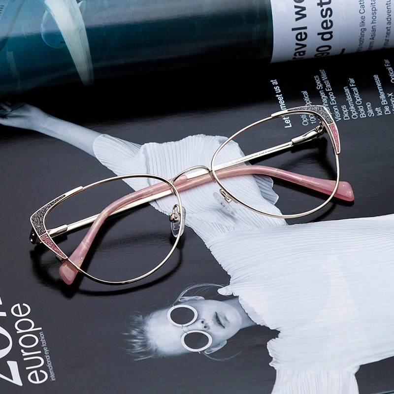 MEESHOW Brille Rahmen Männer Frauen neue Frau Cat Eye Brille Frau Myopie Optische Rahmen Clear Spectacles Computer Brille 6934
