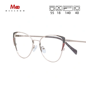 MEESHOW Brille Rahmen Männer Frauen neue Frau Cat Eye Brille Frau Myopie Optische Rahmen Clear Spectacles Computer Brille 6934
