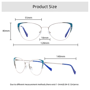 MEESHOW Brille Rahmen Männer Frauen neue Frau Cat Eye Brille Frau Myopie Optische Rahmen Clear Spectacles Computer Brille 6934