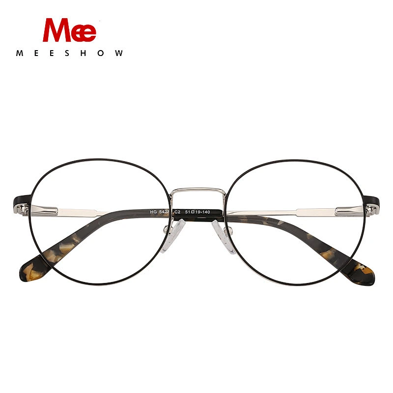 2020meeshow titanium ALLOY glasses frame men's fashion glasses ROUND glasses myopia optical frame Europe prescription eyeglasses