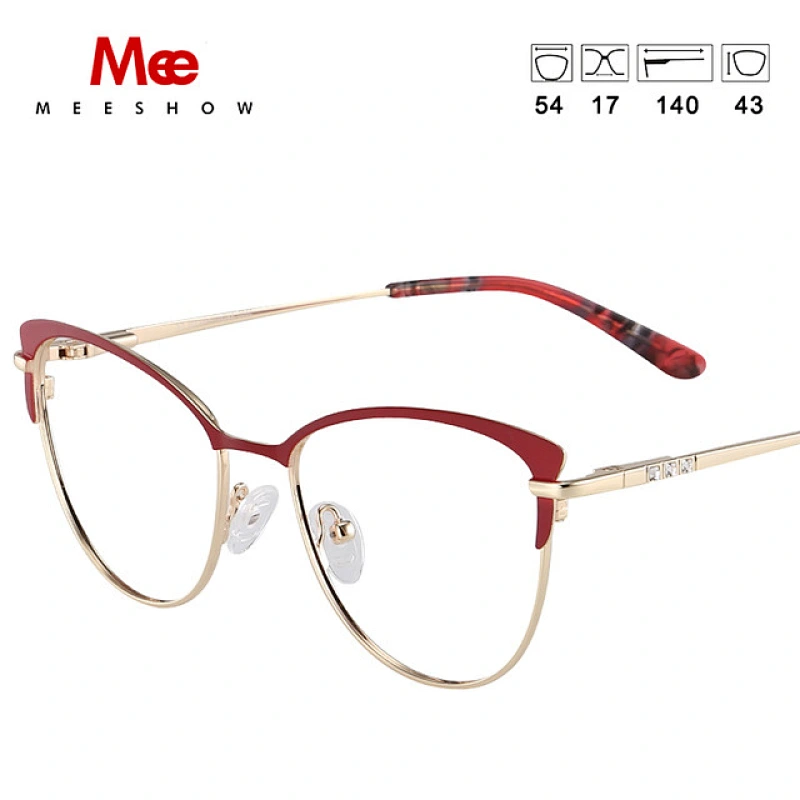 MEESHOW Glasses Frame Men women oval Prescription Eyeglasses Female Myopia Optical Frames Clear Spectacles Eyewear m6916