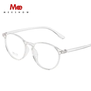 Meeshow Anti Blue Ray Reading Glasses TR90 Ultralight Transparent Glasses Retro Men Women eyeglasses Computer Lesebrille 1933