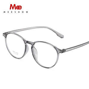Meeshow Anti Blue Ray Reading Glasses TR90 Ultralight Transparent Glasses Retro Men Women eyeglasses Computer Lesebrille 1933