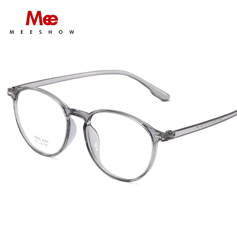 Meeshow Anti Blue Ray Reading Glasses TR90 Ultralight Transparent Glasses Retro Men Women eyeglasses Computer Lesebrille 1933