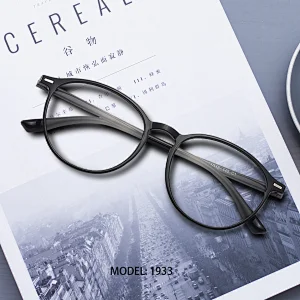 Meeshow Anti Blue Ray Reading Glasses TR90 Ultralight Transparent Glasses Retro Men Women eyeglasses Computer Lesebrille 1933