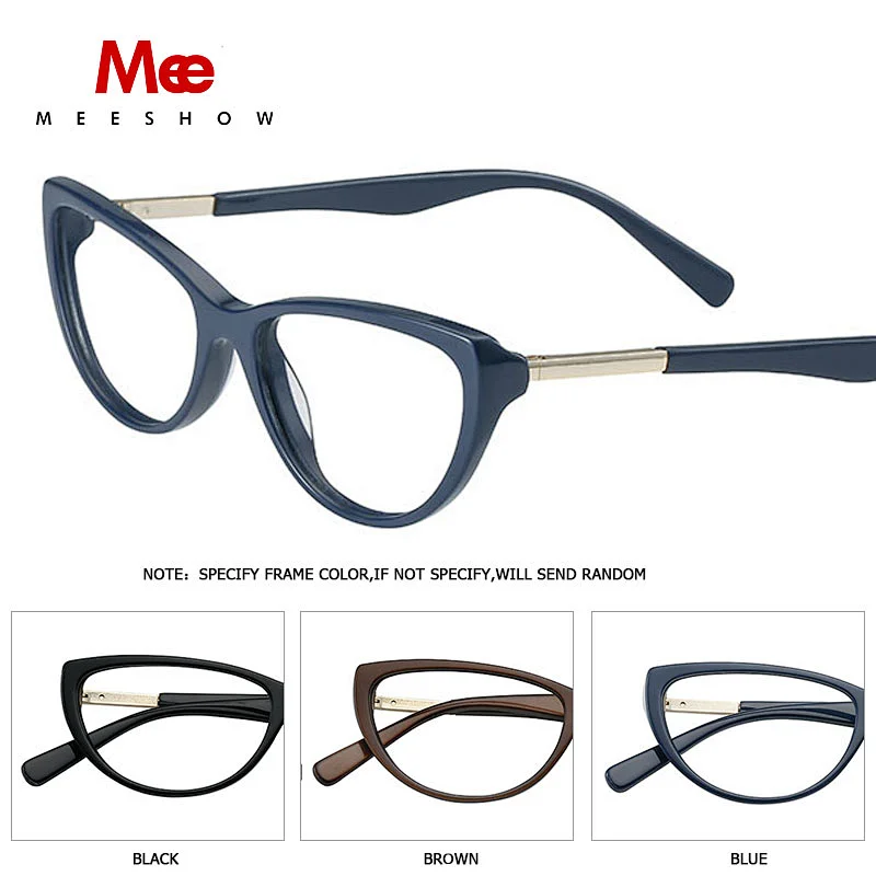 Acetate cat eye glasses frame women optical Glasses retro clear eye glasses women Men's acetate alloy myopia spectacles frames