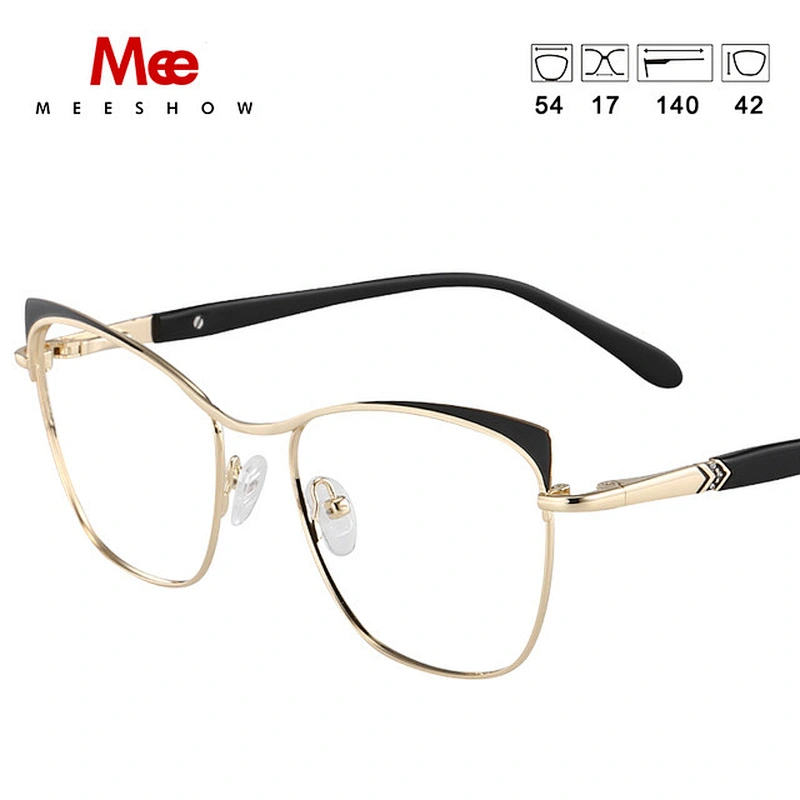 MEESHOW Glasses Frame Men women cat eye Prescription Eyeglasses Female Myopia Optical Frames Clear Spectacles Eyewear glasses