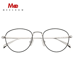 Pure titanium glasses Frames Men Women's eyeglasses round designer prescription glasses retro full optical mens's spectacle