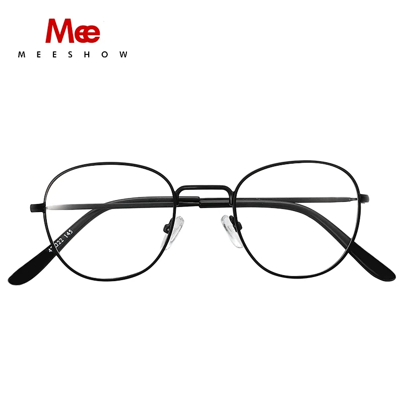 meeshow titanium alloy  glasses frame women round glasses Europe myopia prescription glasses 7900