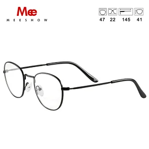 meeshow titanium alloy  glasses frame women round glasses Europe myopia prescription glasses 7900
