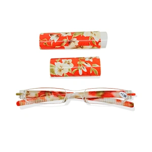 MEESHOW Reading Glasses Fashion Small Slim Portable Pen Men Women Rimless Lightweight GlassesMutlicolor R1001