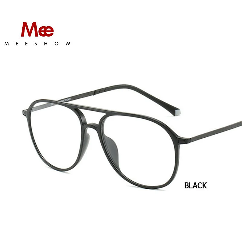 Meeshow TR90 Alloy glasses frame men women eyeglasses ultralight pilot presctiption eye glasses Europe design myopia full rim