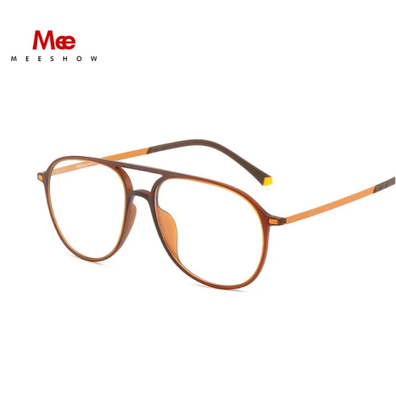 Meeshow TR90 Alloy glasses frame men women eyeglasses ultralight pilot presctiption eye glasses Europe design myopia full rim
