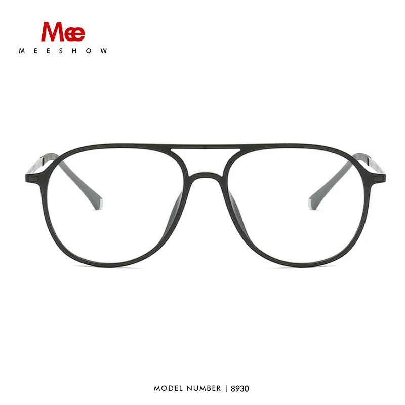 Meeshow TR90 Alloy glasses frame men women eyeglasses ultralight pilot presctiption eye glasses Europe design myopia full rim