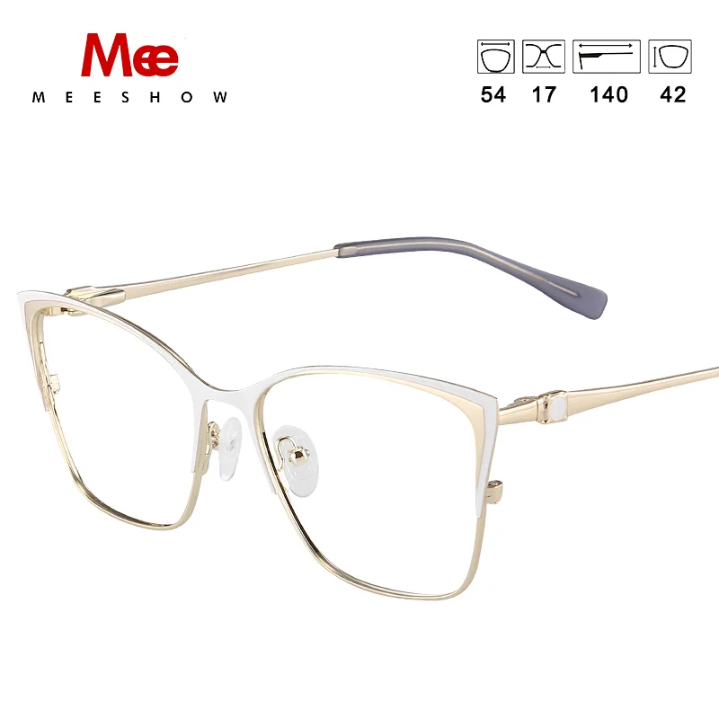 MEESHOW NEW design Glasses Frame women's cat eye eyeglasses optical glasses frame myopia Female Prescription Glasses m6917