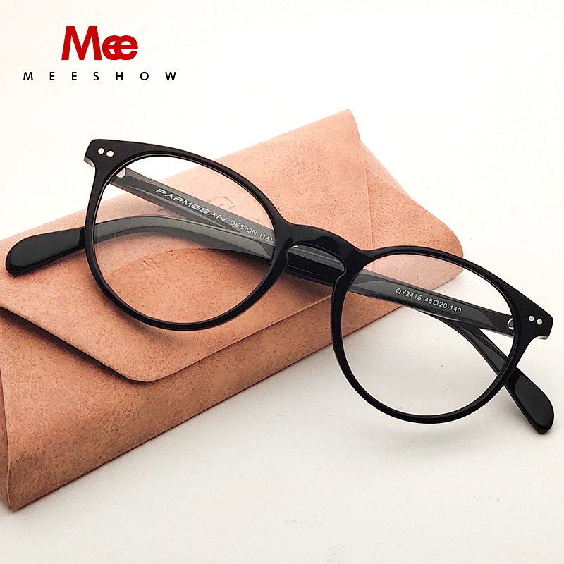Acetate eyeglasses women's glasses frame Vintage Round glasses Myopia Prescription glasses man Retro Eye Glasses Eyewear 1809