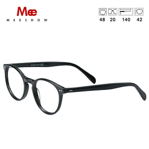 Acetate eyeglasses women's glasses frame Vintage Round glasses Myopia Prescription glasses man Retro Eye Glasses Eyewear 1809