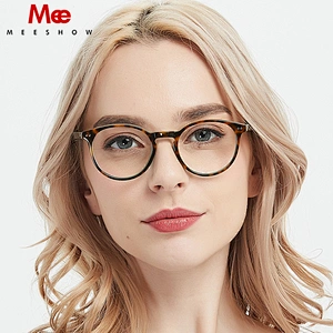 Acetate eyeglasses women's glasses frame Vintage Round glasses Myopia Prescription glasses man Retro Eye Glasses Eyewear 1809