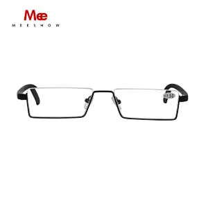 meeshow Alloy Reading Glasses TR90 Men women Eyeglasses metal Hyperopia Europe fashion reading glasses 2.0 2.5 3.0 3.5 T0417