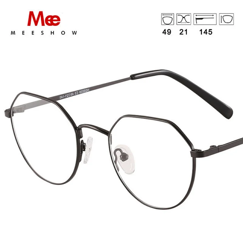 meeshow titanium alloy glasses frame women's fashion glasses glasses men myopia optical frame Europe prescription eyeglasses