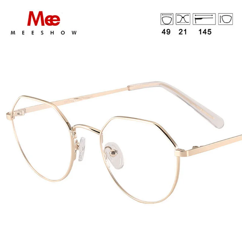 meeshow titanium alloy glasses frame women's fashion glasses glasses men myopia optical frame Europe prescription eyeglasses