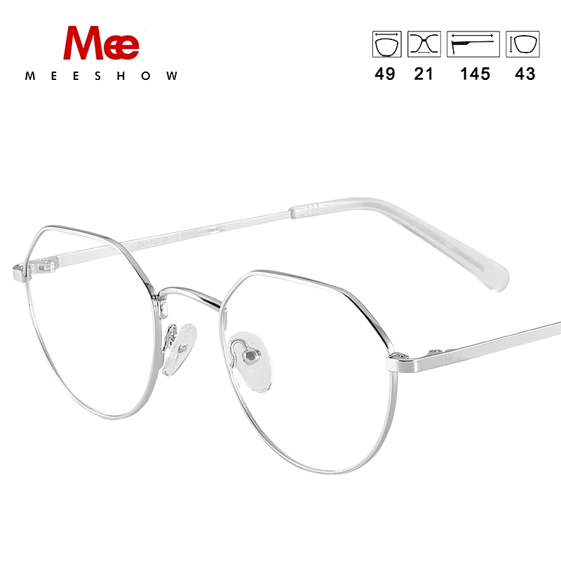 meeshow titanium alloy glasses frame women's fashion glasses glasses men myopia optical frame Europe prescription eyeglasses