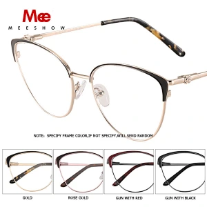 Messhow Titanium alloy Glasses Frame Women cat eye glasses with rhinestone Russian eyeglasses myopia Prescription glasses 8917