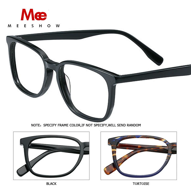 MEESHOW brand acetate glasses frame Men square optical Glasses clear myopia Europe stylish prescription glasses frame 1810
