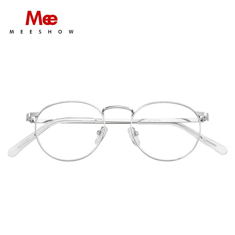 MEESHOW titanium alloy glasses frame Women Vintage Round Prescription Eyeglasses Retro Optical Frame Eyewear 8905