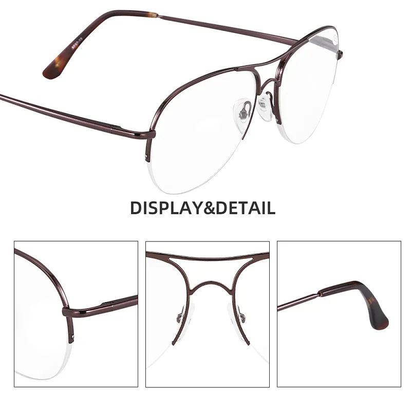 MEESHOW Pilot Reading Glasses прямоугольные очки gafas lectura Oversized Men Metal Eyeglasses gözlük +1.0 to 3.0 leesbril T0341