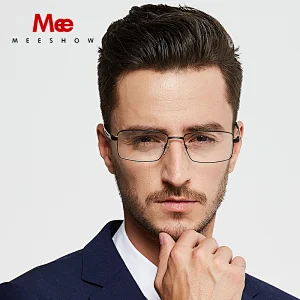 Pure Titanium glasses Men's glasses square ultrlight prescriptopn glasses preogressive large eyeglasses spectacle frame 8910