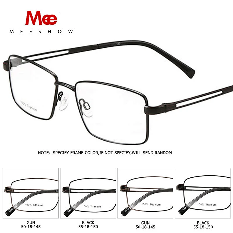 Pure Titanium glasses Men's glasses square ultrlight prescriptopn glasses preogressive large eyeglasses spectacle frame 8910