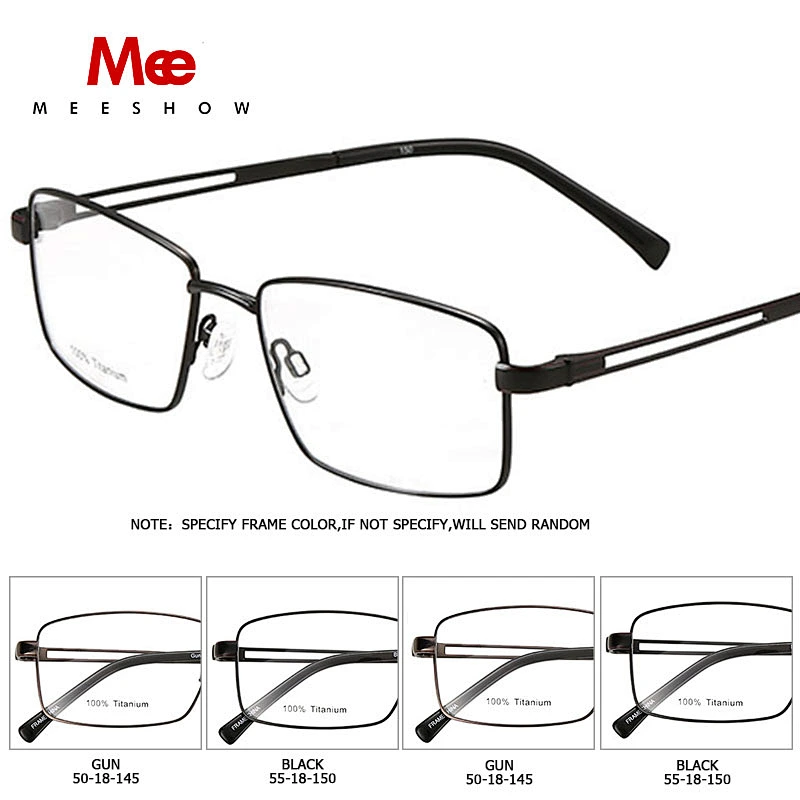 Pure Titanium glasses Men's glasses square ultrlight prescriptopn glasses preogressive large eyeglasses spectacle frame 8910