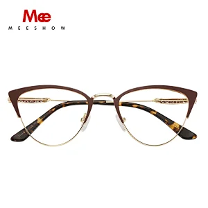 Meeshow glasses frame Women Fashion Trending Cat Eye Glasses Full Frame Myopia Eyewear Prescription Optical Eyeglasses M6950