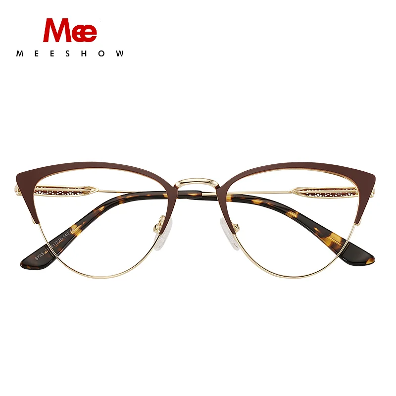 Meeshow glasses frame Women Fashion Trending Cat Eye Glasses Full Frame Myopia Eyewear Prescription Optical Eyeglasses M6950