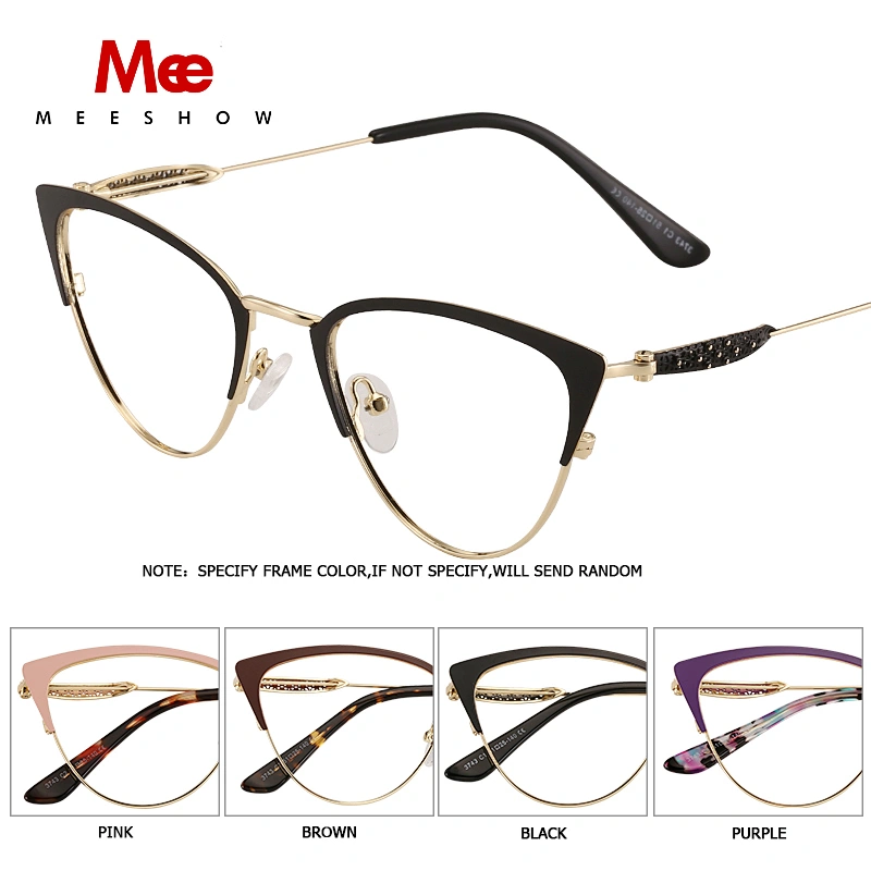 Meeshow glasses frame Women Fashion Trending Cat Eye Glasses Full Frame Myopia Eyewear Prescription Optical Eyeglasses M6950