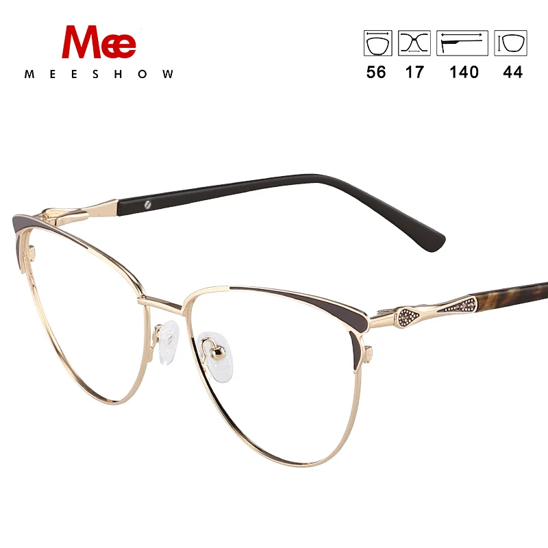 2020 MEESHOW lunettes cadre marque femmes chat yeux Prescription lunettes femme myopie optique cadres clair lunettes lunettes