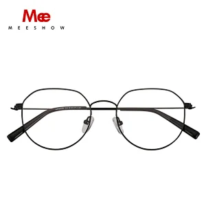 meeshow Trends titanium alloy glasses frame women men's glasses vintage oculos feminino de grau French prescription glasses 8907
